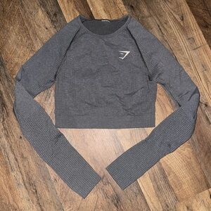 Gym Shark Long Sleeved Cropped Shirt